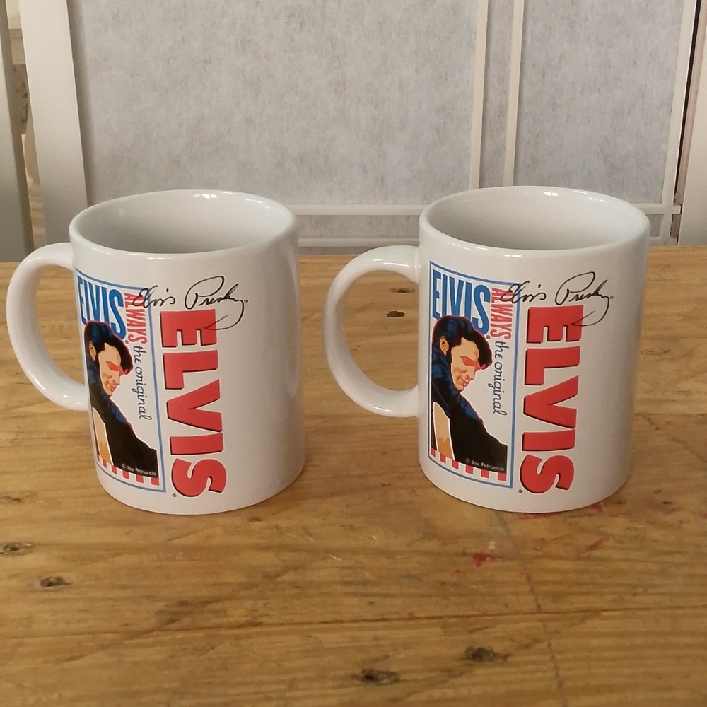 Pair of Elvis Presley Always the Original Coffee Cups